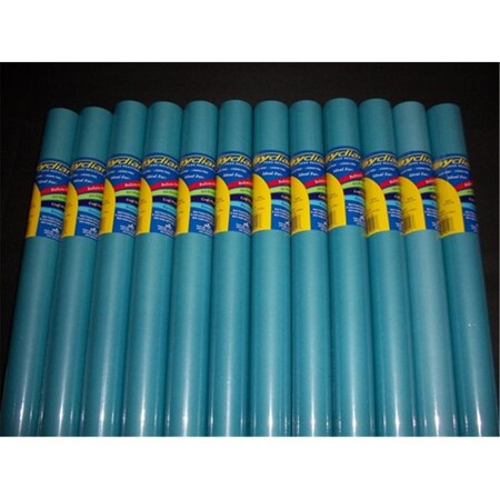 Plushdeluxe Raydiant Fade Resistant Art Rolls - Turquiose - 24 x 12 in., 12PK PL3183541